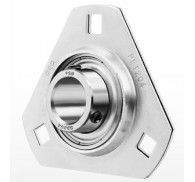 SAPFT200 Series Pressed Steel 3 Bolt Flange Bearing